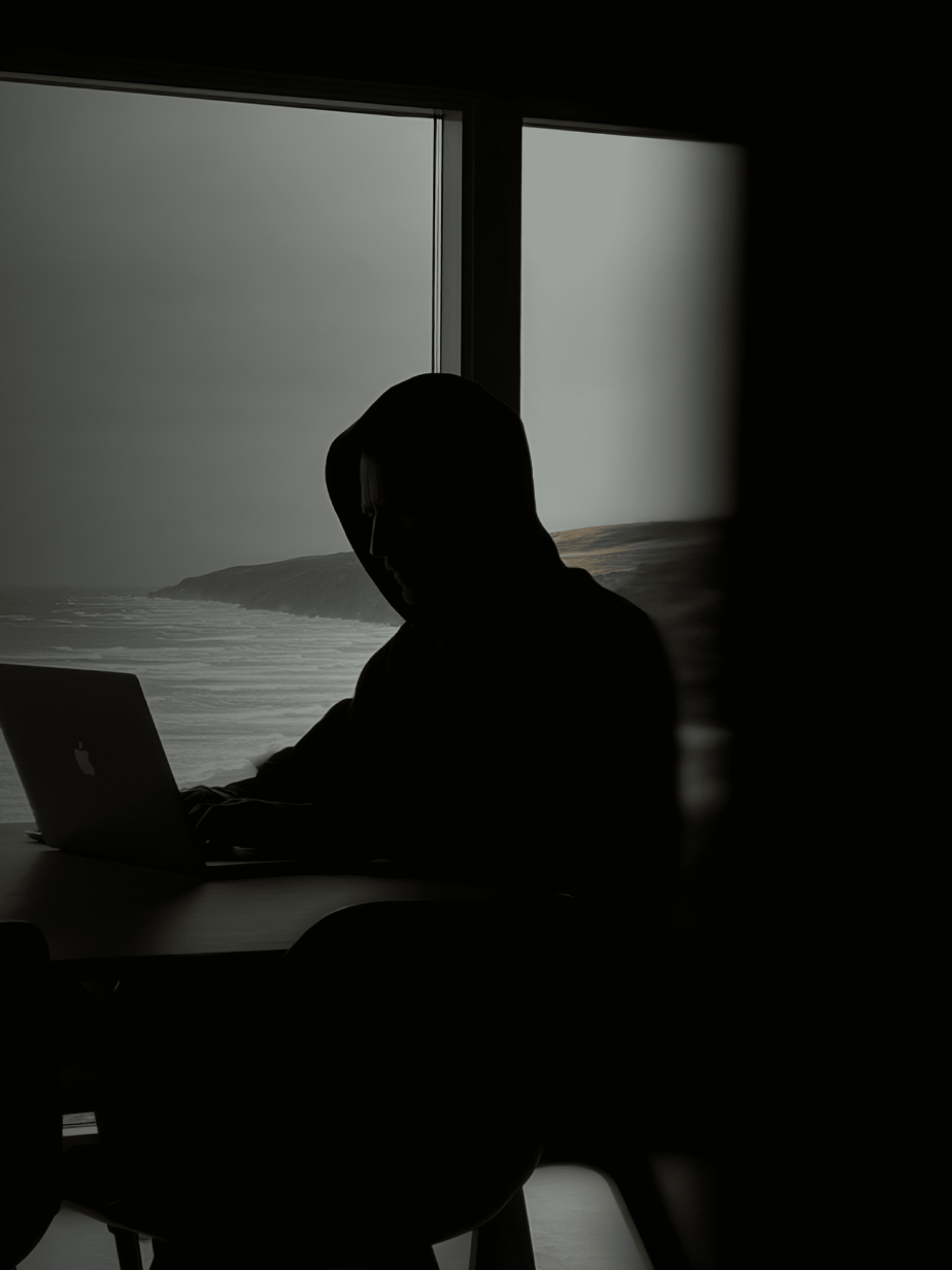 Empresario con ordenador