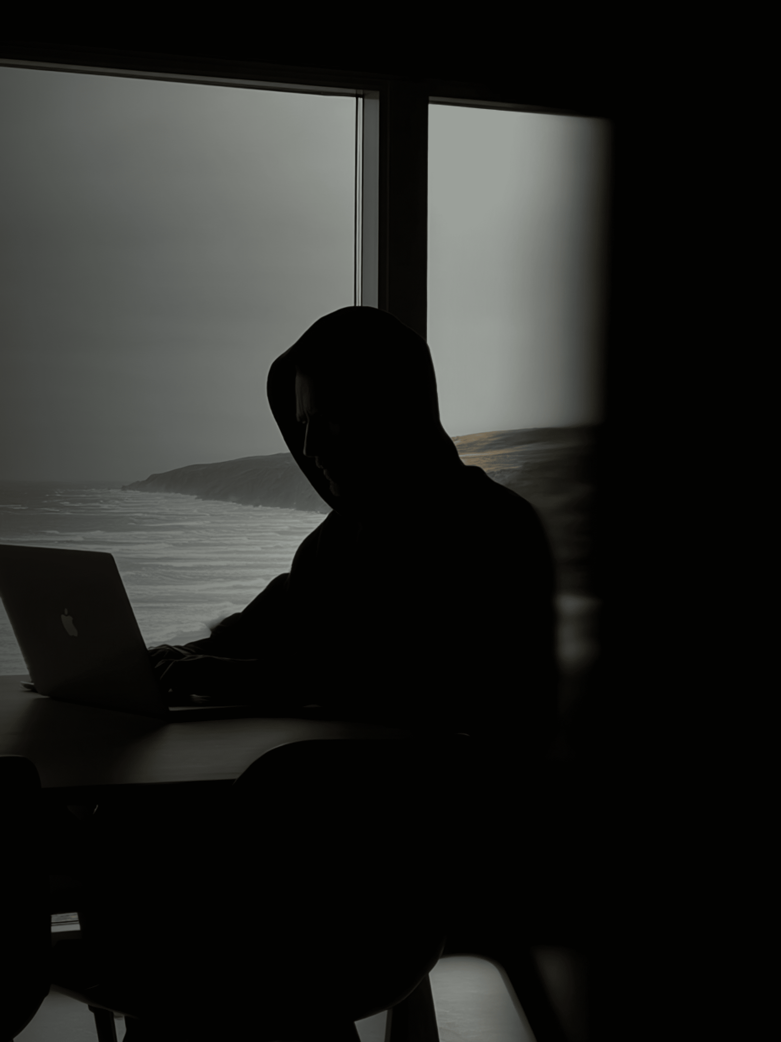 Empresario con ordenador