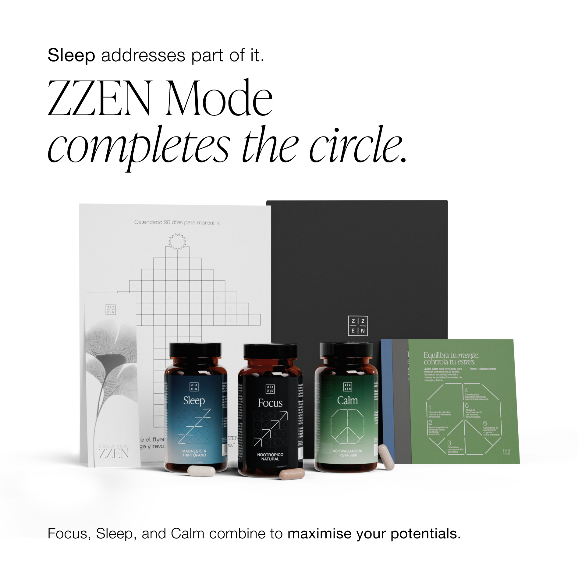 Ashwagandha KSM-66 Supplement for Stress | ZZEN Calm